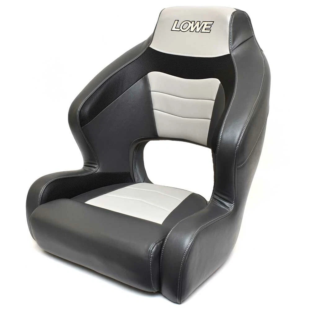 Lowe Boat Bucket Helm Seat 2314404 - Charcoal Gray Black 23 3/4 Inch