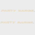 Sun Tracker Boat Brand Decal 86878 - Party Barge Cream Stickers (pair)
