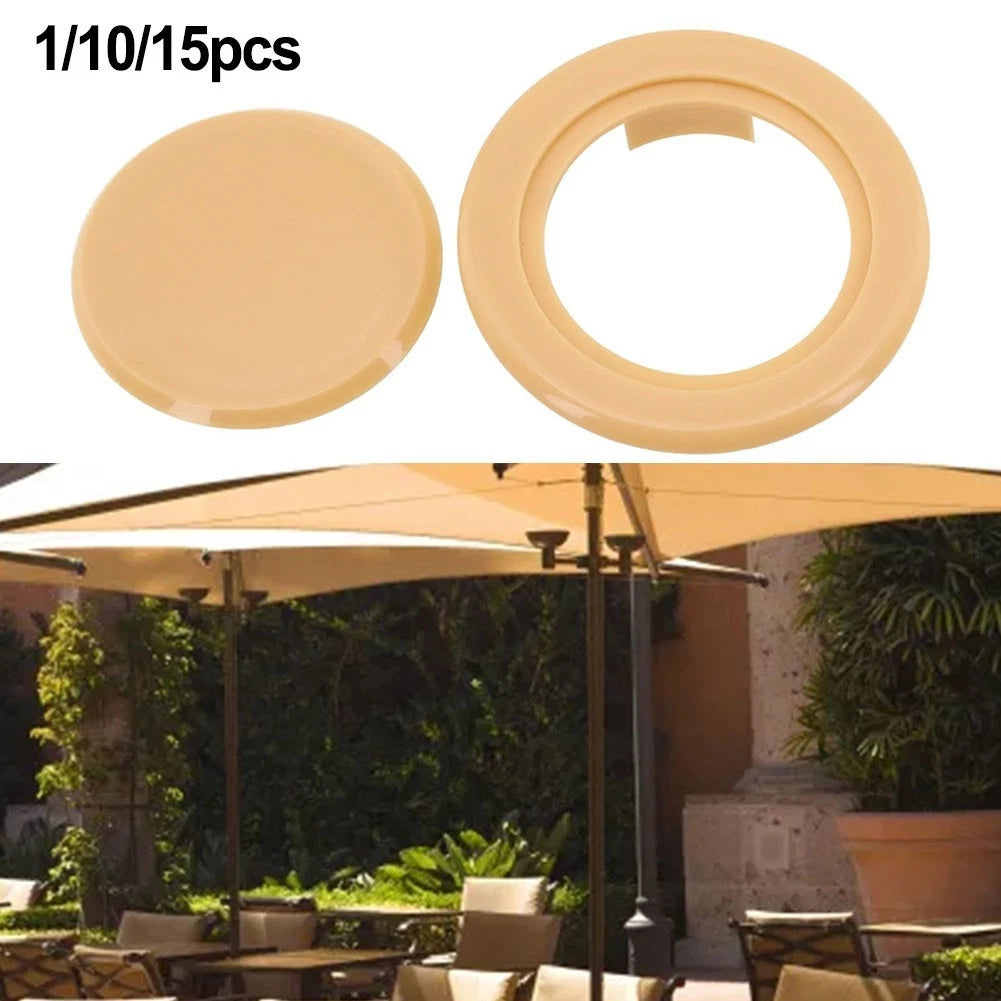 Stabilizing Umbrella Hole Ring and Cover Set for 2 Inch Outdoor Table Umbrellas
