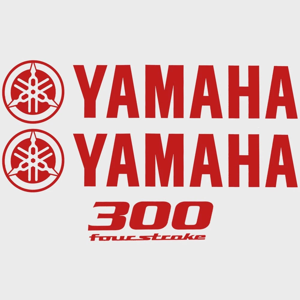 Yamaha Boat Cowling Decals HW1852 - 300HP Fourstroke Stickers (kit)