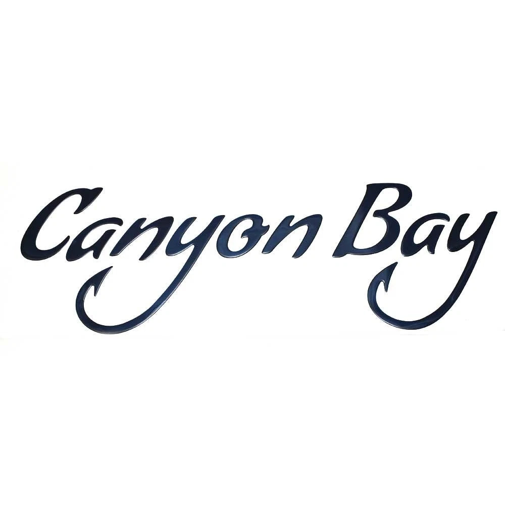 Canyon Bay Boat Decal Sticker U35619-04 - Raised 36 X 12 Inch Navy