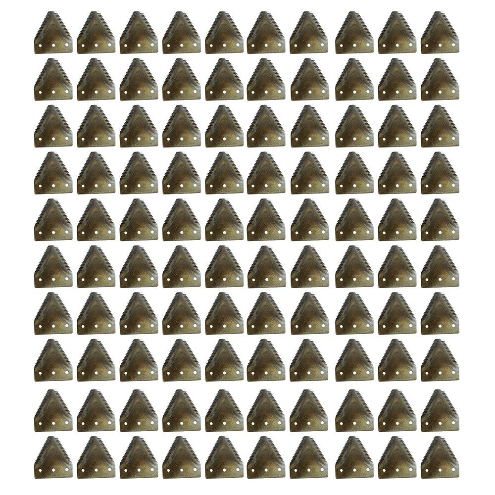 100 Pack: Grain Head Sickle Section Tooth Fits Ford/ Holland Replaces 112074A1