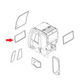 Front Lower Glass Fits John Deere Replaces 4664383