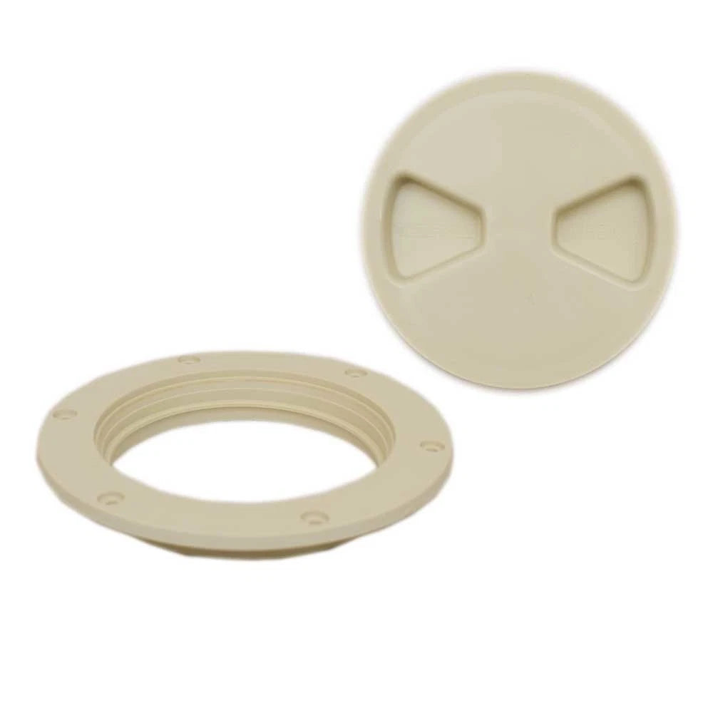 Tempress Boat Screw-Out Deck Plate 43106 - 4 Inch Arctic White