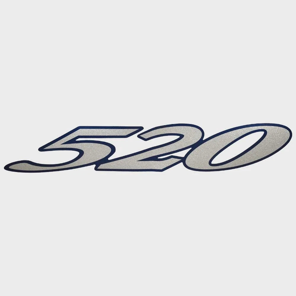 Cruisers Boat Model Decal Sticker V2112100 - 520 Express Silver Blue