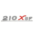 Scout Boat Raised Decal HW1410 - 210 XSF Metallic Pewter Red Silver