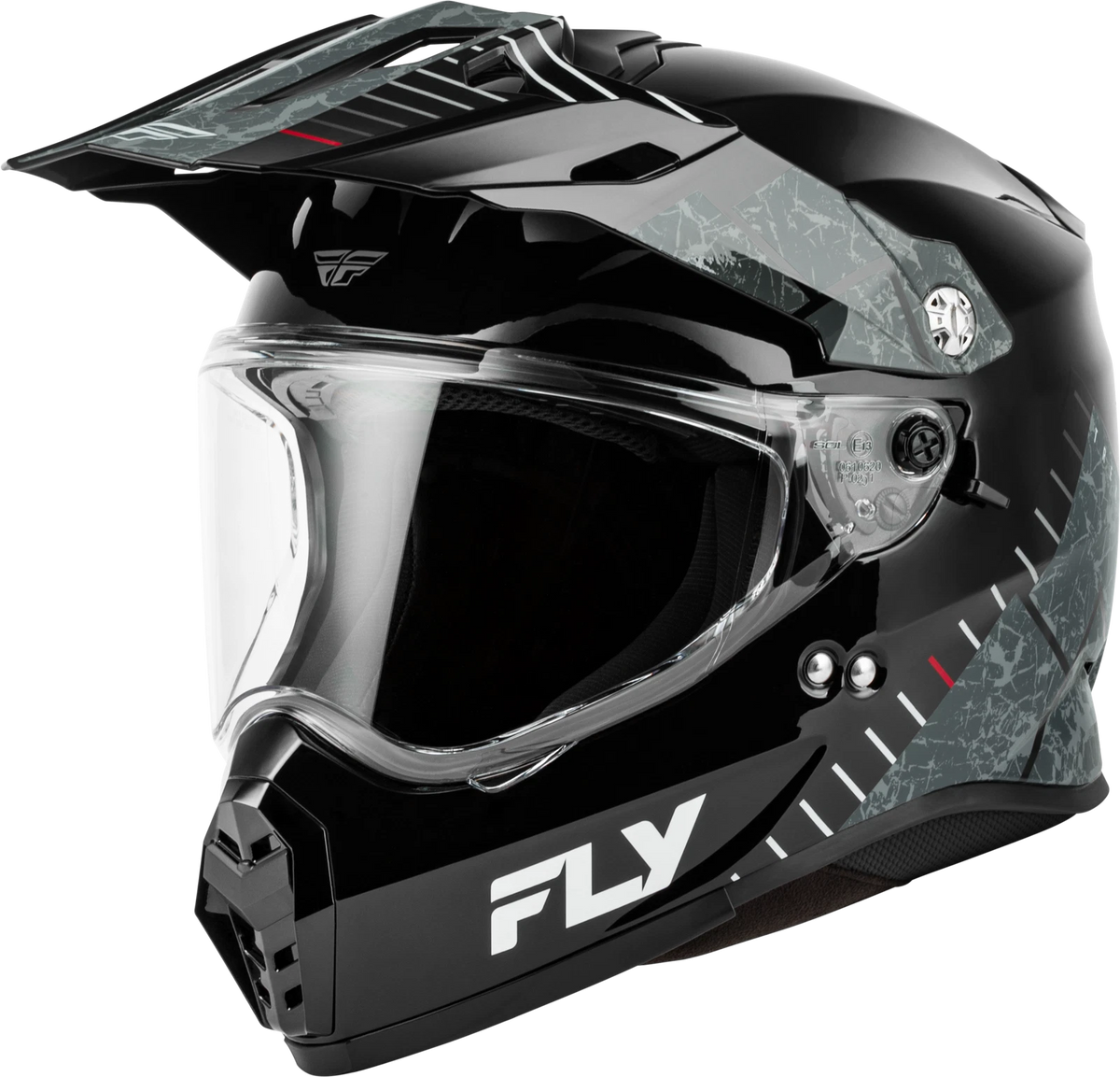 Fly Racing Trekker Granite Motorcycle Helmet Medium Black/Grey 2021-2024