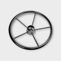 Acouto 15 1/2'', Stainless Steel 5 Spoke Boat Steering Wheel ( No Cap )