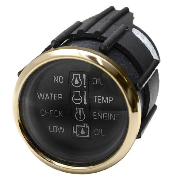 Faria Boat OMC Systems Check Gauge GP9019C - Regal Gold 2 Inch