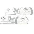 MasterCraft Boat Graphic Decals 750221 - X-7 Glacier White Gray (2 PC)