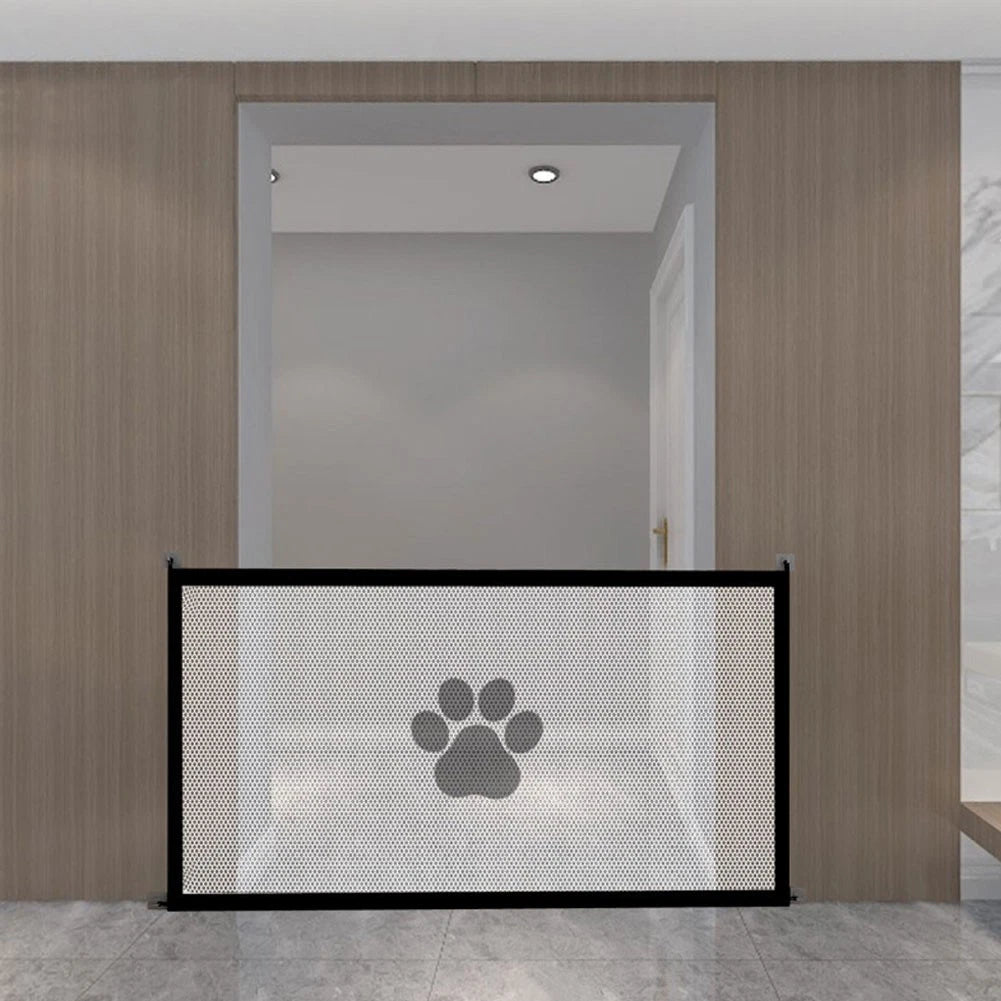 Portable Foldable Pet Fence No Drill Installation Mesh Barrier for Dogs