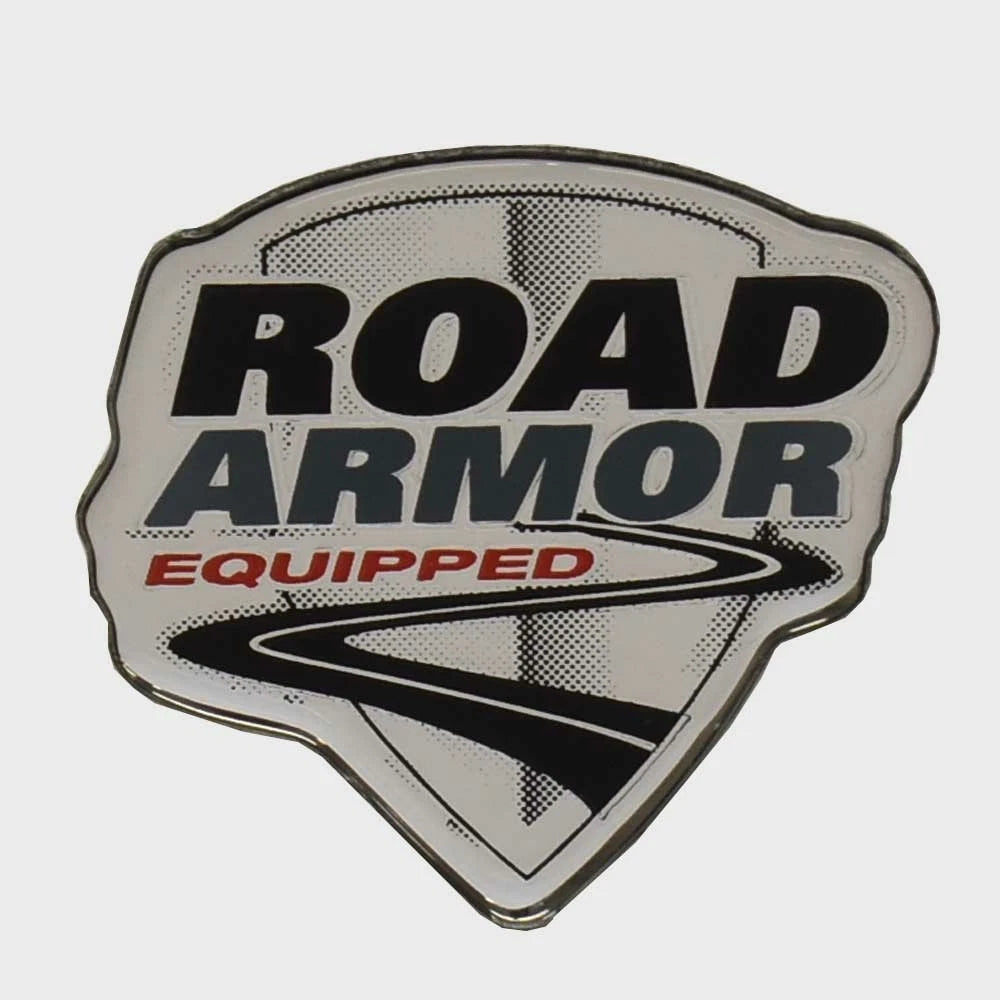 Ranger Boat Road Armor Raised Decal 7604415 - Mirrored Silver Sticker