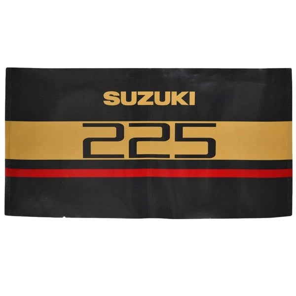 Suzuki Boat Engine Cover Decal 61463-92E50 - 225 Black Gold Red