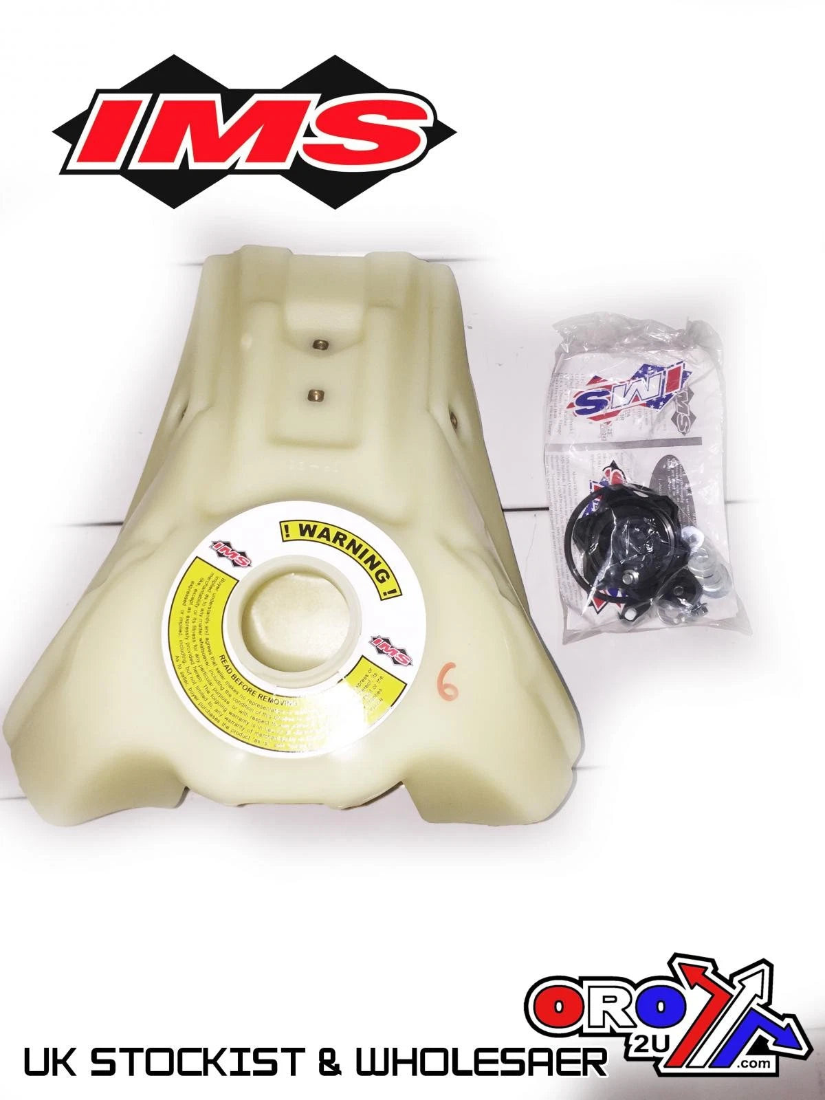 IMS Natural 2.7 Gal Fuel Tank+Screw Cap Honda CRF450R 2009-2012
