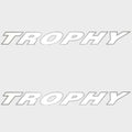 Bayliner Boat Graphic Decals 1747014 - Trophy 45 1/2 Inch (pair)