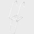 Blue Wave Boat Folding Ladder - 45 1/2 Inch Matte White Aluminum