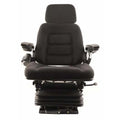 S830796 High Back Seat Black Fabric with Mechanical Suspension Fits Case IH