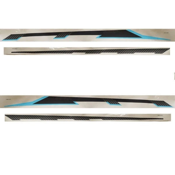 Chaparral Boat Graphic Decals 14.01092 - 19 H2O Blue Black Gray (4 PC)