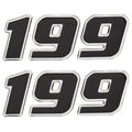 Sea Fox Boat Raised Model Decal 152290-01 - 199 CC Black (pair)