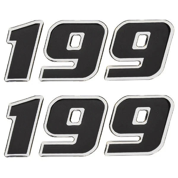 Sea Fox Boat Raised Model Decal 152290-01 - 199 CC Black (pair)