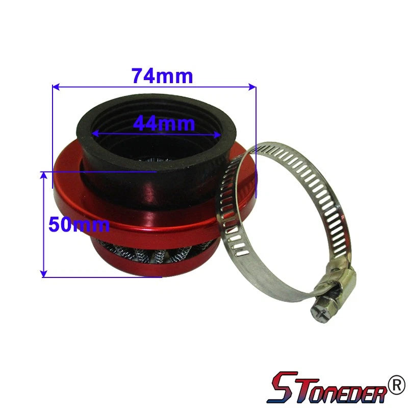 STONEDER Air Filter 44mm Cleaner for 2 Stroke 47cc 49cc Engine Carb Kids ATV