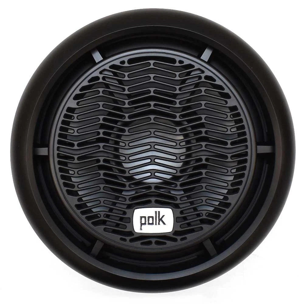 Polk Audio Boat Subwoofer Speaker UMS108B - 10.8 Inch Black Silver