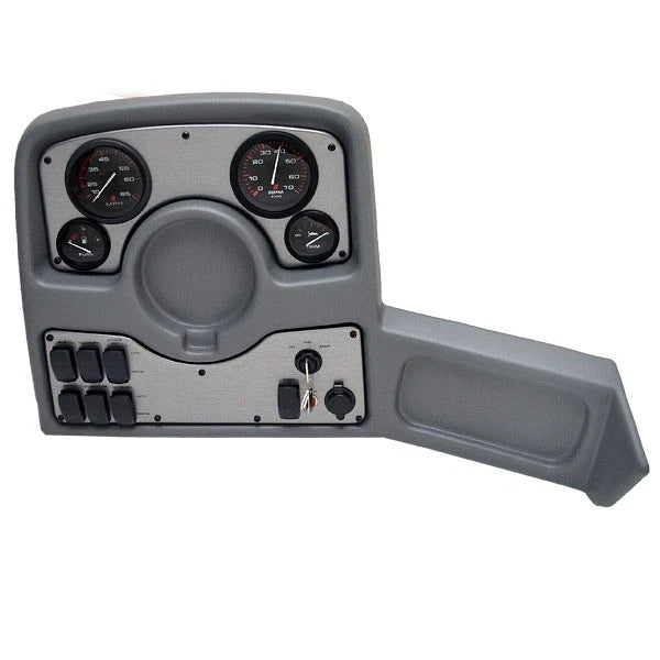 Lund Boat Gauge Dash Panel 1967625 - Gray with Switches