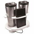 Taco Boat Drink Cup Holder P01-2020W - 2-Tumbler White Poly