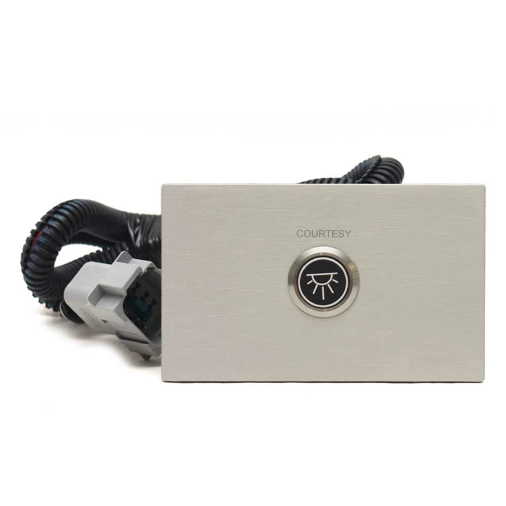 Aviara Boat Switch Panel 501354A - Courtesy Aluminum Silver
