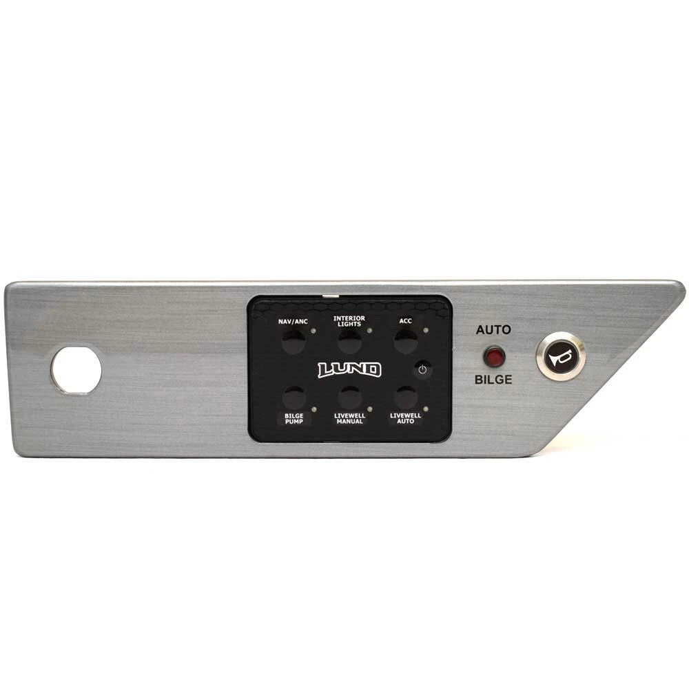 Lund Boat Dash - Switch Panel 95749 - Glossy Gray Plastic
