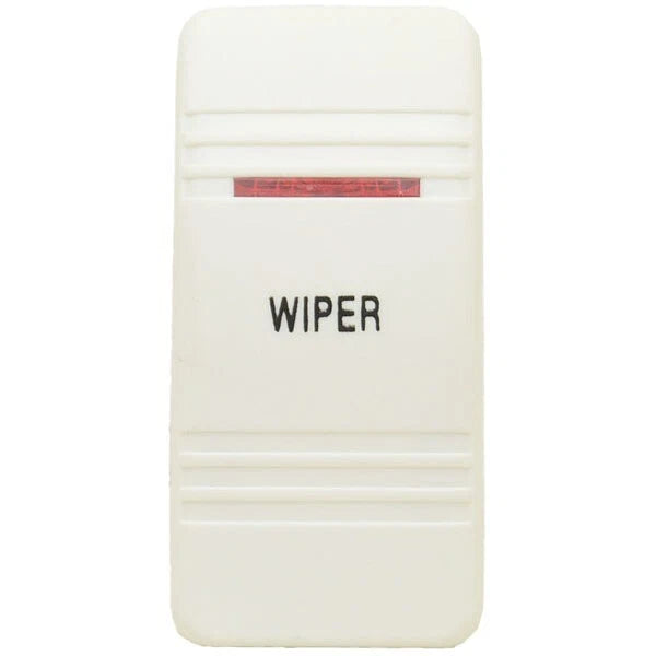Carling Boat Rocker Switch Cover - Wiper White Actuator