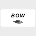 Chaparral Boat Side Mount Bow Decal 14.00741 - White Black Sticker