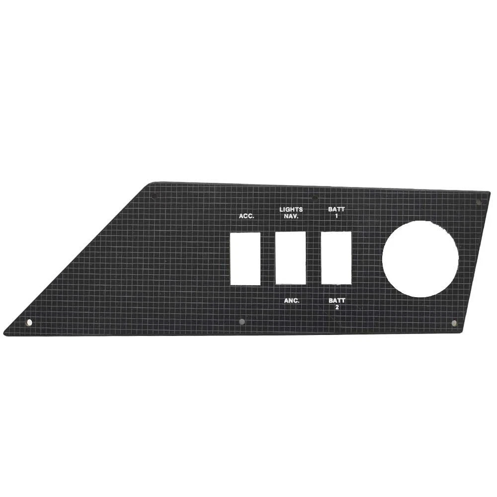 Bass CAT Boat Blank Gauge - Switch Panel - 13 1/2 X 4 1/4 Inch Grid
