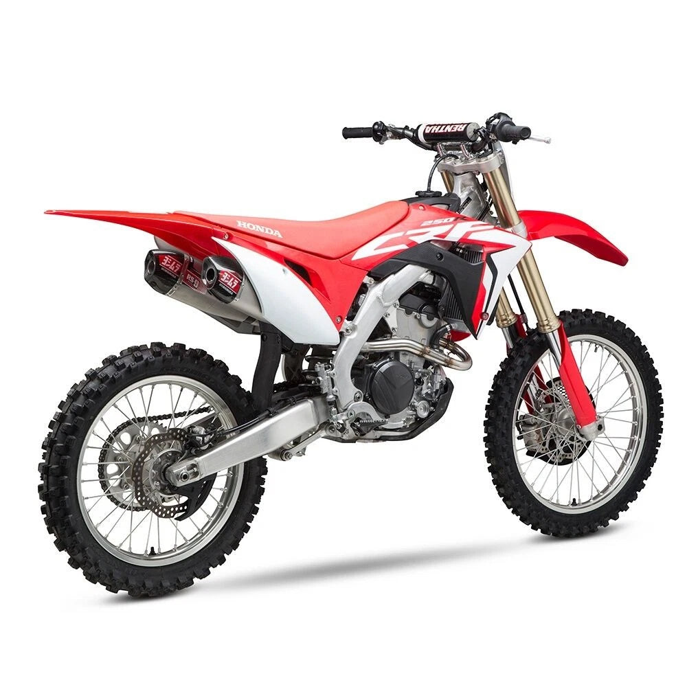 Yoshimura RS9T Full Stainless Exhaust/ Dual Muffler for Honda CRF250R 2018-2021