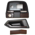 Misty Harbor Pontoon Boat Dash Panel Kit - Faux Woodgrain Black (3PC)