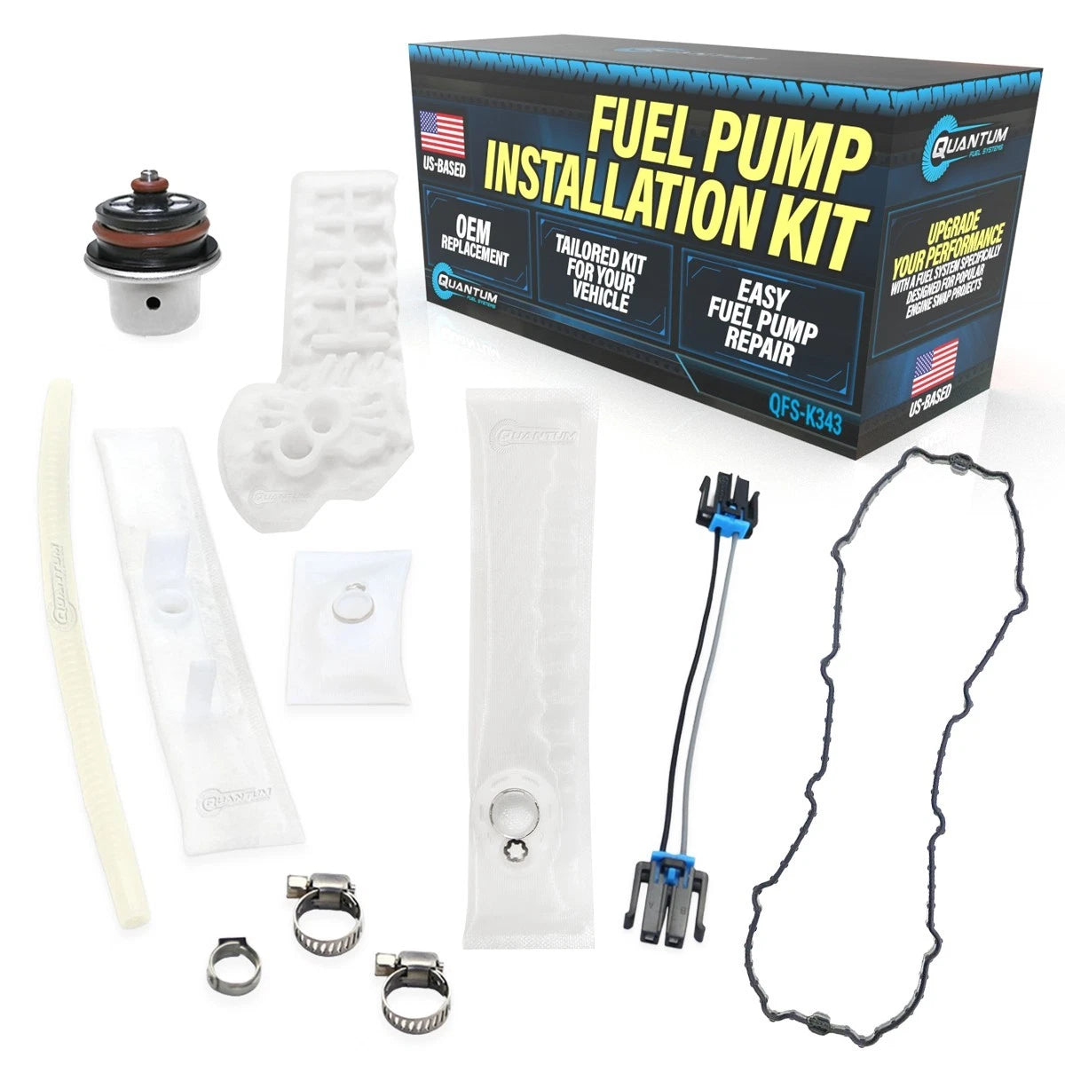 04-10 Harley-Davidso N Dyna 61016-04B Fuel Pump Repair Kit +reg +gasket QFS