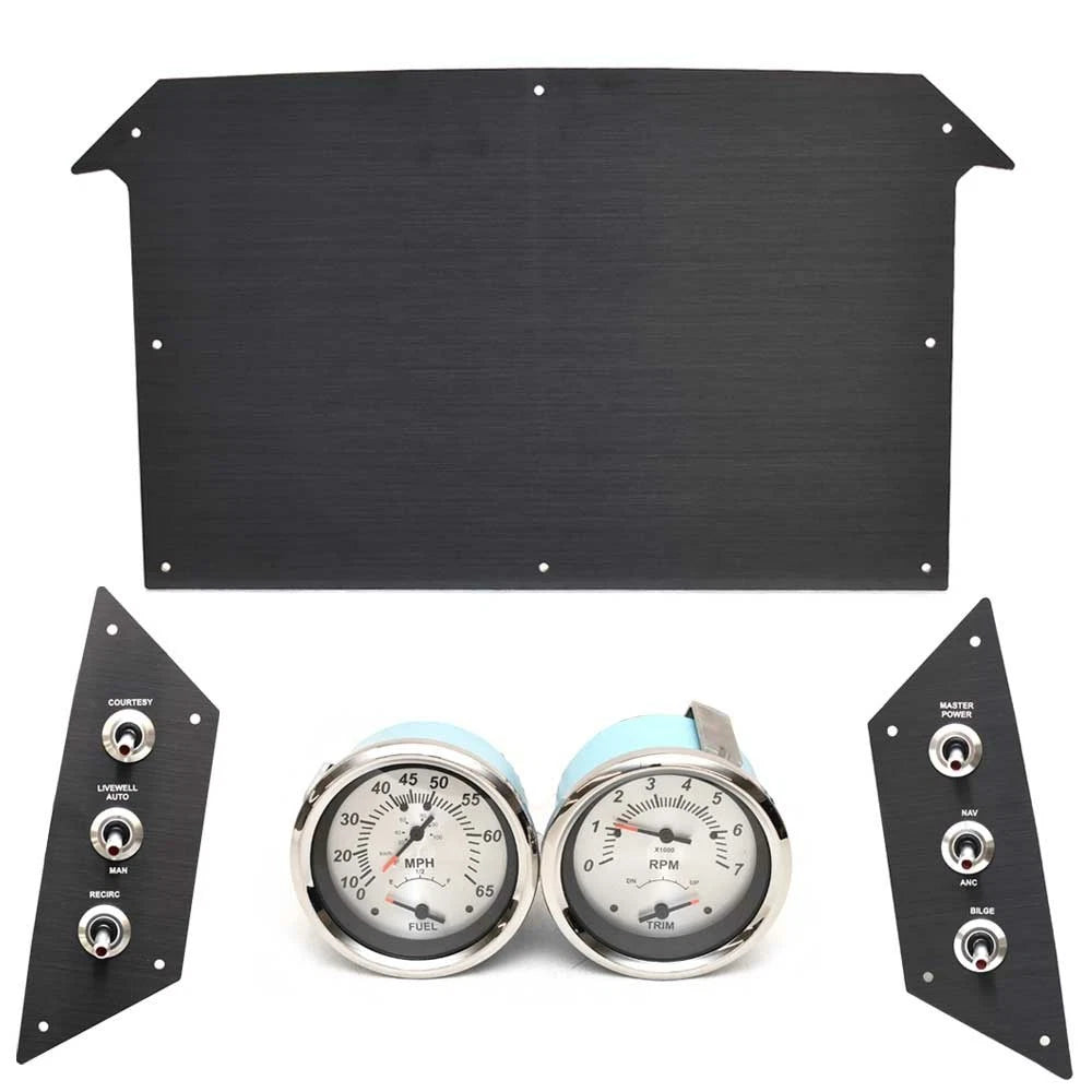 Crestliner Boat Dash Panels 2299605 - 1850 Bass Hawk with Gauges (5PC)