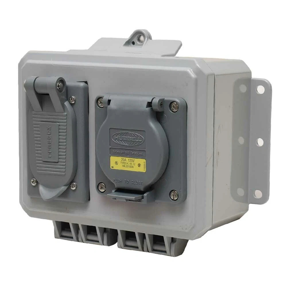 Tracker Boat Outlet Box - Shore Power 125 Volt 20 Amp