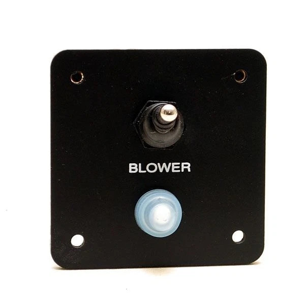 Boat Blower Switch Panel - On/Off Black Plastic