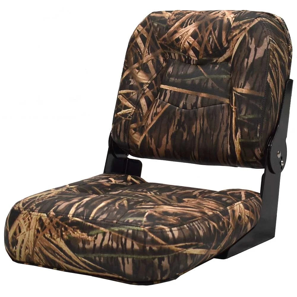 Crestliner Boat Center Folding Seat 2137100 - Shadow Grass Camouflage