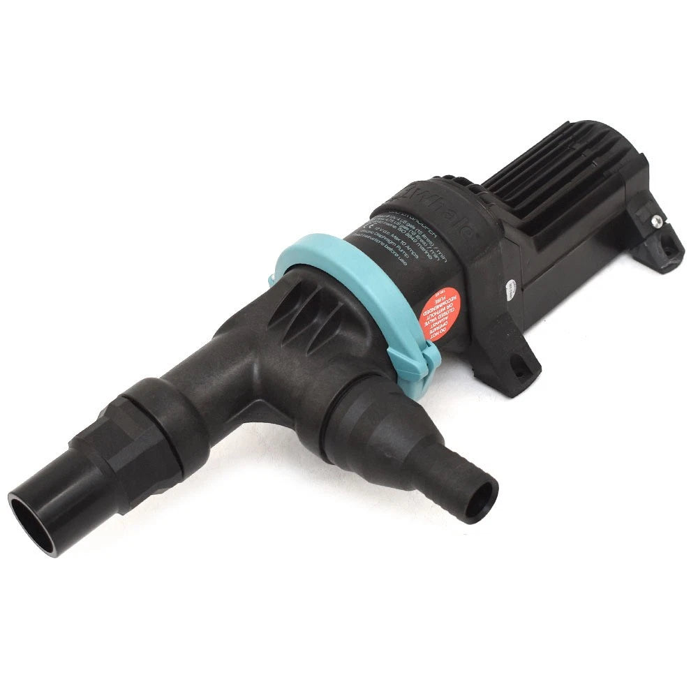 Whale Boat Fishbox - Waste Pump - Gulper Grouper with 90 Degree Ports 12V