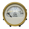 Faria Boat Temperature Gauge GP4005A - Heritage 2 Inch Gold White