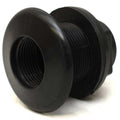 Boat Thru Hull Connector 6134-1453 - 1 5/8 Inch Black Plastic