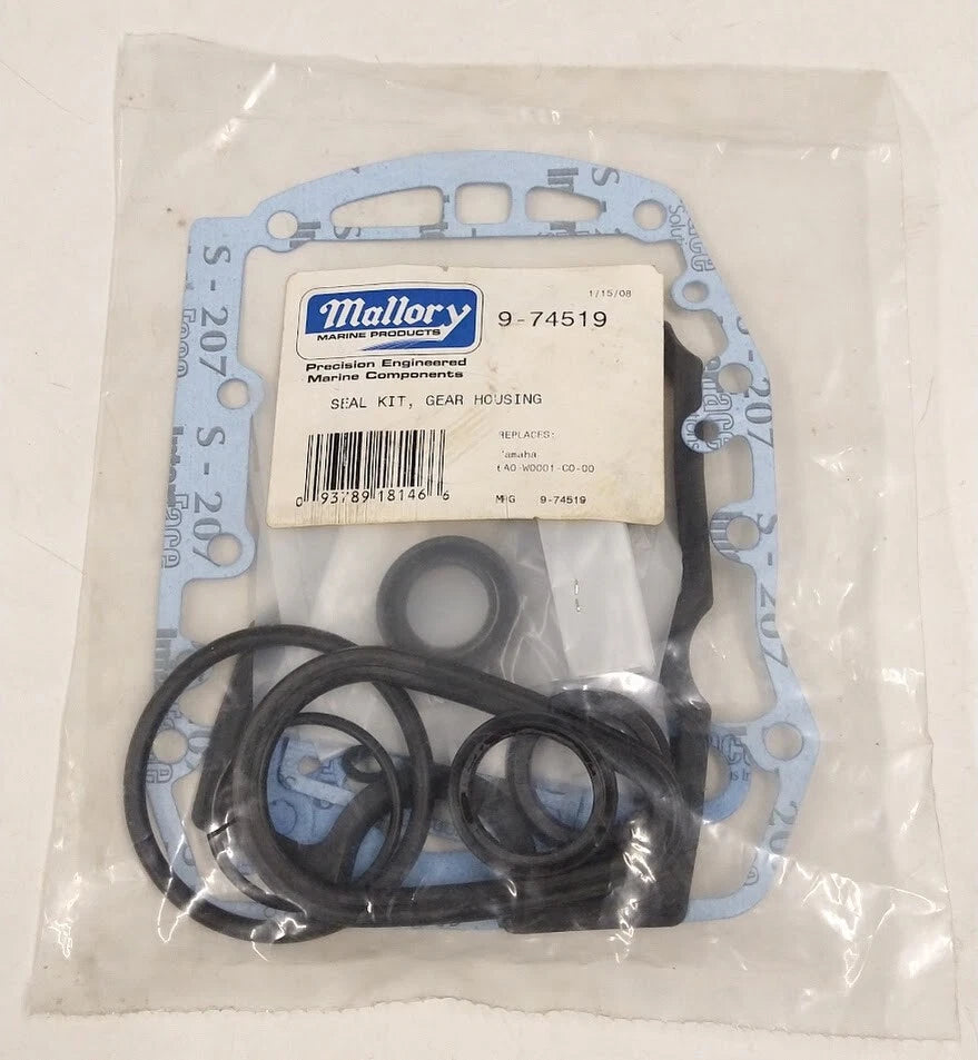 Mallory Marine 9-74519, Seal Kit Gear Housing, OEM
