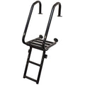 Blue Wave Boat Folding Ladder - 43 Inch Anodized Black Aluminum