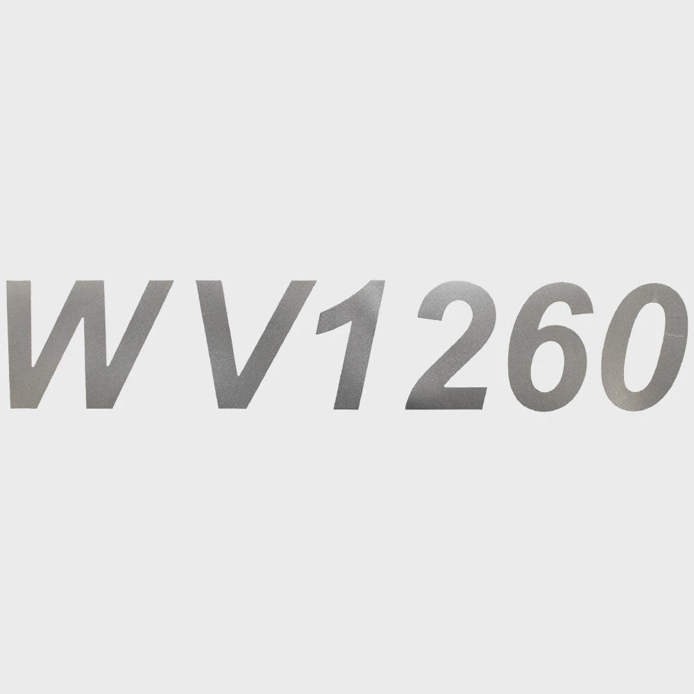 Lund Boat Brand Decal 2336583 - WV1260 Metallic Gray Sticker