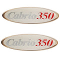 Larson Boat Raised Decal Stickers - Cabrio 350 6 3/8 Inch (pair)