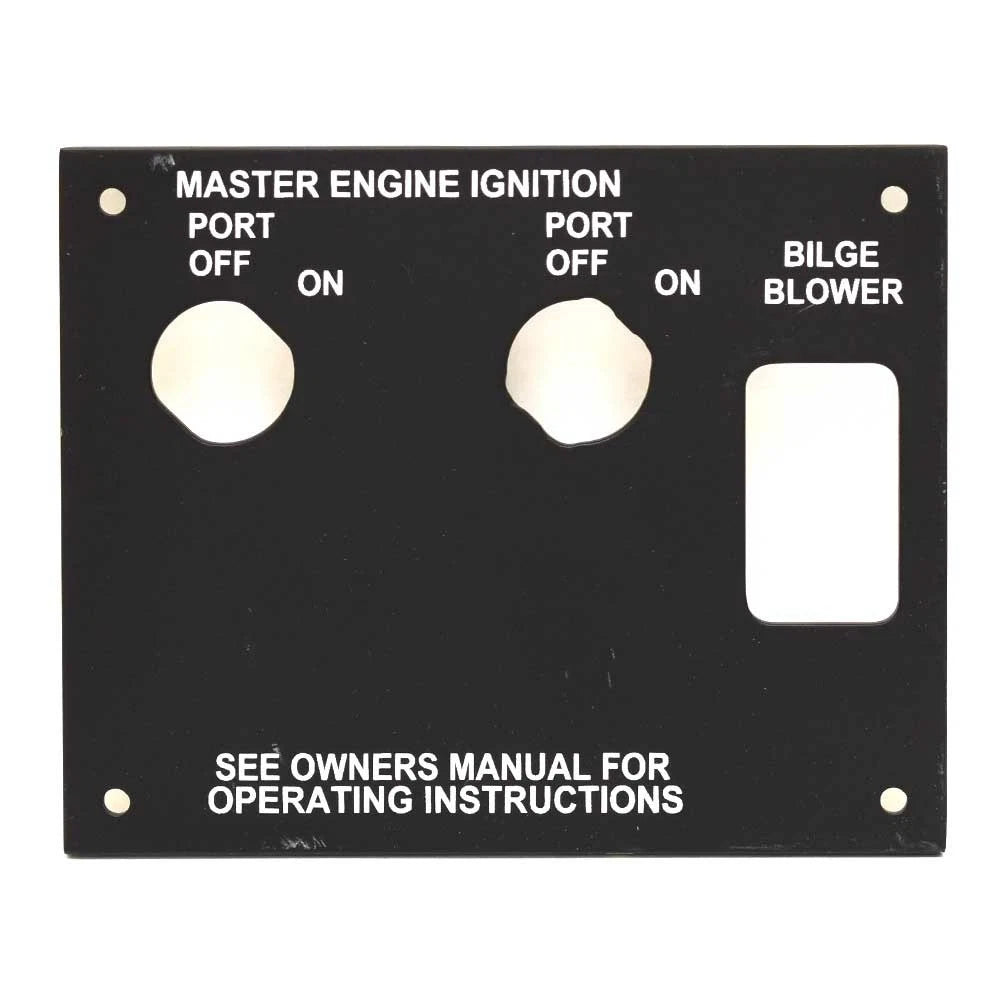 Sea Ray Boat Blank Switch Panel 2326321 - Port Engine Ignition Bilge Blower