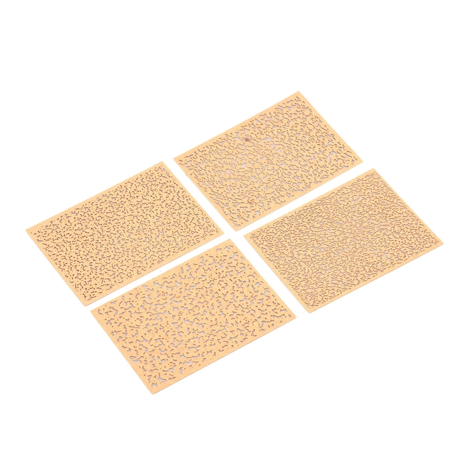 4Pcs Spray-painted Template Paper Replacement Kraft Paper for 1/72 Model Tool