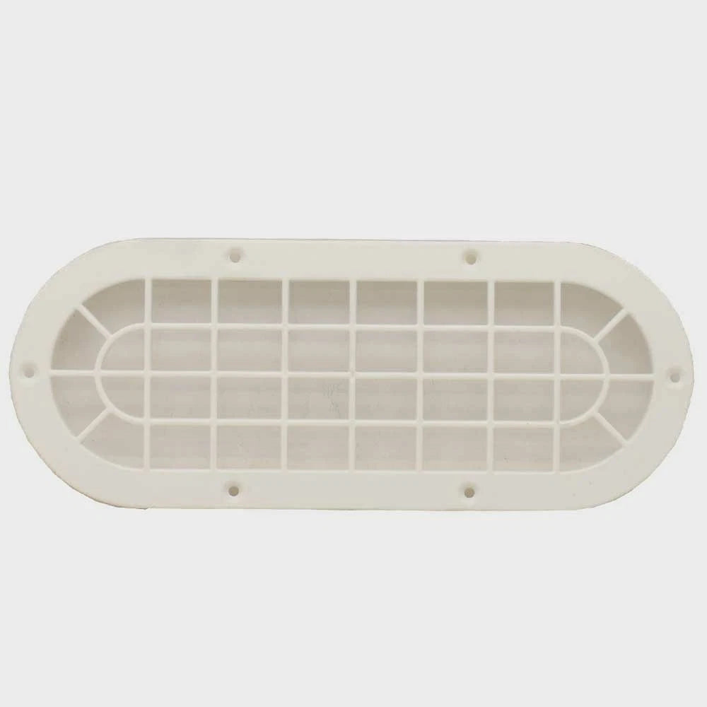 Crownline Boat Vent Grille Cover 35011 - Oval White Plastic